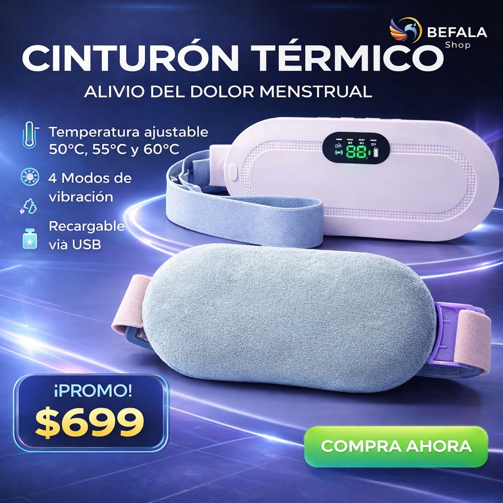MASAJEADOR TÉRMICO Warm Palace Belt – Alivio Menstrual Inteligente