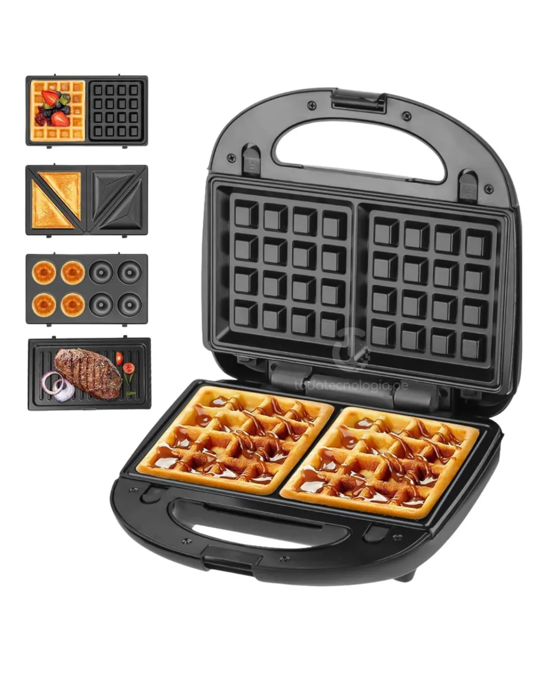 Wafflera 4 en 1 MULTIUSO