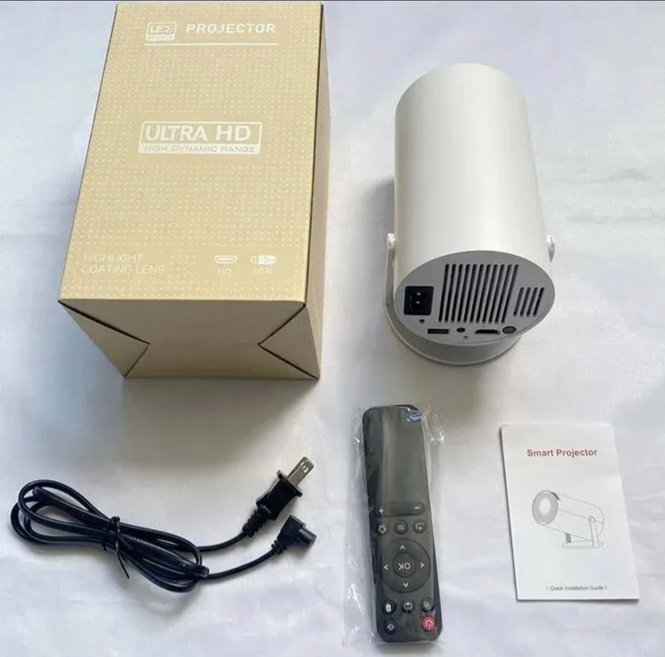 Proyector mini proyector portátil Hy300 4K
